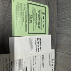 Hitachi VT-2010A VHS Video Deck Instruction Manual and Original Documentation