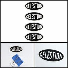 Celestion Speaker logo badge Sticker Decal waterproof 52mm(2.04&Prime;)X26mm(1.02&Prime;)