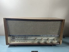 Alaron 7 Tube AM/FM SW Vintage Radio A53000 Japan 2 Speaker *TESTED WORKS*