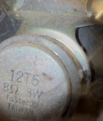 Vintage Speaker No Brand Made In Taiwan Republic Of China *working