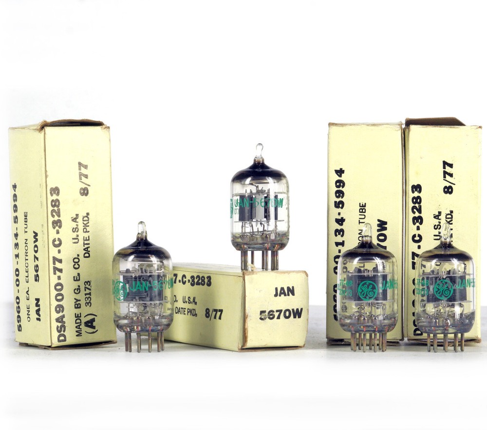 ONE 5670W/2C51/5670 GE NOS Tube Röhre Lampe Valvola Valve 진공관 真空管 电子管 Valvula