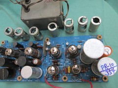 A Vintage Ampex PR-10/354 main PCB with original power transformer & tubes