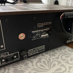 MARANTZ 2215 CHAMPAGNE ENGRAVED FACEPLATE . #622 on assembly Line.