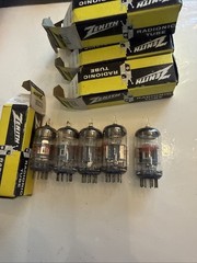 Lot Of 5: NOS Zenith 6CQ8 Dual Triode Tubes T20
