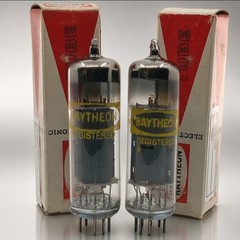 NOS GM MATCHED PAIR RAYTHEON/JAPAN 8BQ5/HICKOCK TESTED