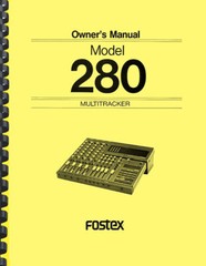 Fostex 280 4-Track Cassette Recorder OWNER&rsquo;S OPERATION MANUAL