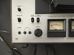 Akai GX-230D Tape Recorder Deck with original cover and Woodstock 2 reel working