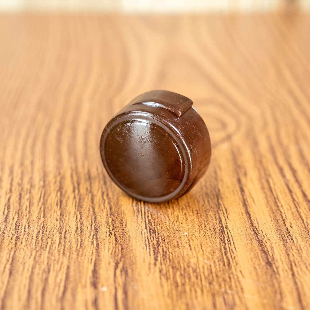 Midcentury Original generic Plastic Radio Knob 1940s-50s 1/4” Splined Shaft