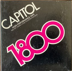 Audiotape / Capitol 1869 Low Noise Reel Tape, LP, 7&Prime; Reel, 1800 ft