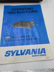 Sylvania VHS VC8970AT01 Video Cassette Recorder – Parts Or Repair Only