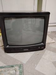 Vintage Magnavox RX4030 WG01 13” CRT TV Wood Grain Retro Gaming VCR Compatible