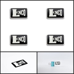LENCO logo badge Sticker Decal DIY waterproof 50mm(1.97&Prime;)X30mm(1.18&Prime;)