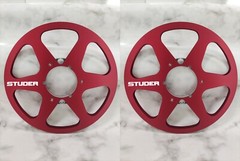 One New red Aluminum STUDER 10.5 » tape reel for A80 A810 A820 tape recorder