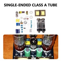 HiFi EL34 Vacuum Tube Amplifier Class A Single-ended Stereo Audio Amp DIY Kit