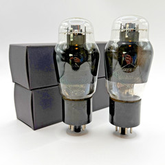 Haltron Brimar 6L6G CV1286 CV1947 EL35 KT66 NR77 smoked glass, matched pair