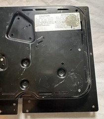 Pioneer PL-518 Turntable – Plinth Metal Base w/ Screws – Genuine Parts