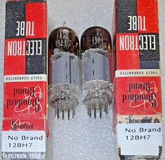 Pair 12BH7 unbranded Vacuum Tubes, Triplett 3444 Tested – will combine shipping