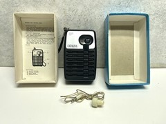 Vintage CATALINA Solid State AM Portable Radio Instructions Earpiece Hong Kong