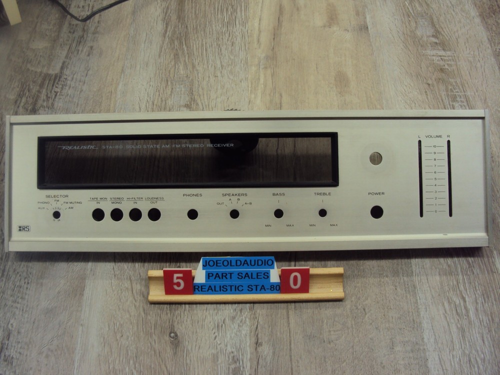 Realistic STA-80 Receiver Faceplate Rated 8.8 Out Of 10 Tested Parting Out STA80