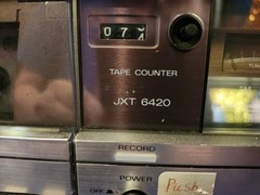 Sanyo JXT6420 Stereo Music System Receiver Turntable Cassette AM/FM Silver Japan