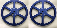 New One Pair Pioneer black 7 » Tape Reel Light Metal Aluminum Take Up Reel