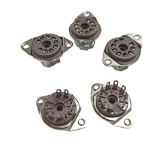 (5PCS)- 9 Pin For Belton Socket, Bottom Mount Micalex .75&Prime; Chassis Hole HOT