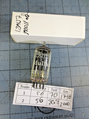 Mullard ECC82 12AU7 Vacuum Tube Long Plate Vacuum Electron Tube (TESTED W/ TV-7