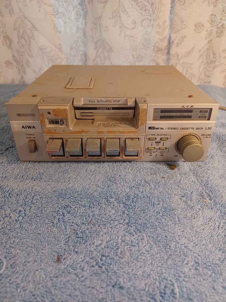 Aiwa L30 Stereo Cassette Deck Recorder, Parts Or Repair,
