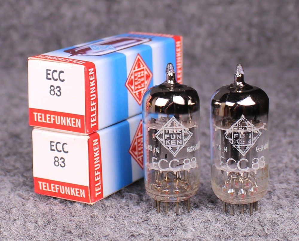(2) Siemens (Telefunken Brand) 12AX7/ECC83 Tubes ~ MATCHED PAIR ~ Test As NOS!