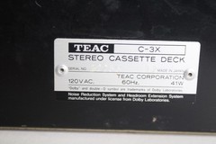Vintage Teac C-3x Rack Mount Cassette Deck (Parts / Repair) -**Read**