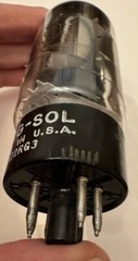 NOS 6L6GC triple Getter Black Plate power Audio Tube 322RG3 Tungsol Original