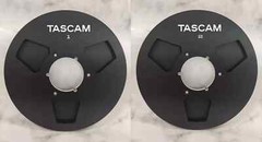 One Pair Silvery TASCAM 10.5 » 1/4Aluminum Reel to Reel Tape Reel X-2000R
