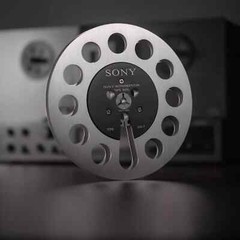 One pair silvery TAPE REEL Sony 7&Prime; inch Light Metal Aluminum Take Up Reel