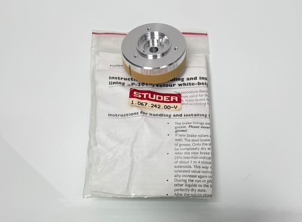 Studer 1.067.242.00-V A807 A810 Brake Drums