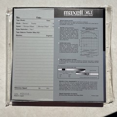 Gently Used / Great Condition Vintage Old Reel Tape Maxell XLi 35-180B Open Box