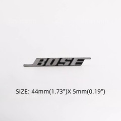 For BOSE Aluminum Logo Badge Replacement Piece 44mm x 5mm 2PCS