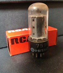 Vintage RCA 7591A Vacuum Tube | NOS | Black Plate | Made in USA | Rare Hi-Fi…