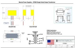 OT8SE-PLUS- Single Ended Tube Output Transformer 5K/7K: 4/8/16 Ohm 8VA 50mADC