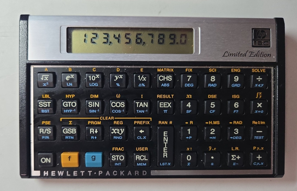Hewlett Packard 15C Limited Edition Calculator HP-15C LE leather case