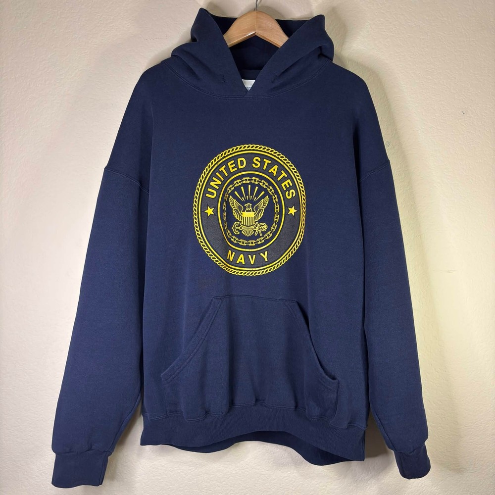 90&rsquo;s Vintage United States Navy Soffe Hoodie Blue L