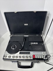 VTG Bohsei Briefcase Stereo Sound System Model6100,AM/FM,Cassette PhonoPARTSONLY