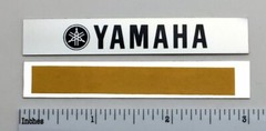 Yamaha Speaker Badge Logo Pair Silver Aluminum