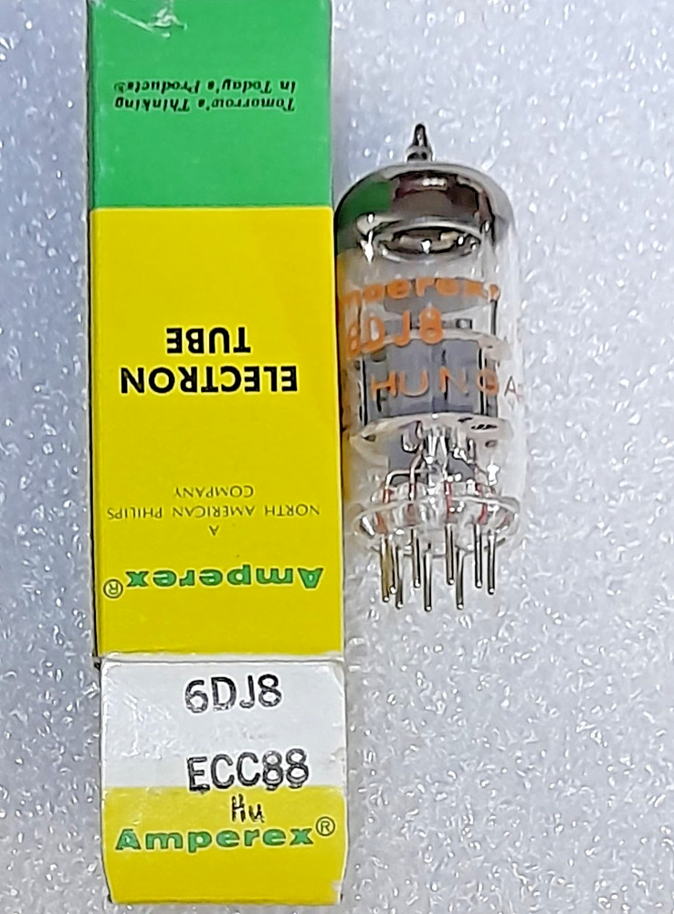 6DJ8 ECC88 Amperex NOS, Hungary, Vacuum Tube, TV-7D Tested – will combine ship