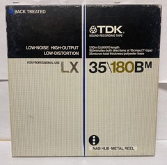 TDK LX 35/180Bm 10.5&Prime; Metal Reel Vintage Japan Untested Sold As Is