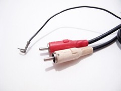 PIONEER PL-115D TURNTABLE PARTS — audio patch cable cord assembly