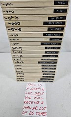 Reel To Reel Audio Tapes 1/4&Prime; – Random Lot of 20 Tapes – As-Is/Untested/Unknown