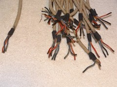 20 pcs 12&Prime; Vintage Cloth Stranded Copper Wire *Tube – Amplifier*(5 Available)