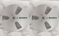 1 Pair 7 » SONY Tape Reel silvery Aluminum for Reel to Reel Empty Take up Reel