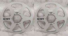 One Pair silvery 10.5 » Aluminium tape reel for Sony Reel To Reel tape recorder