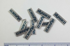 Dynaco Speaker or Amplifier Badge Logo Emblem Silver w/Blue Ink